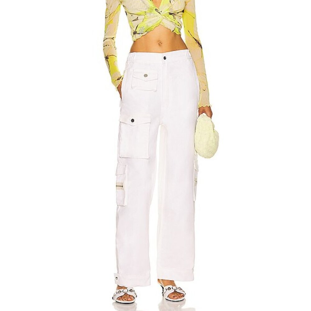 EB Denim White Cargo Pants Size XL